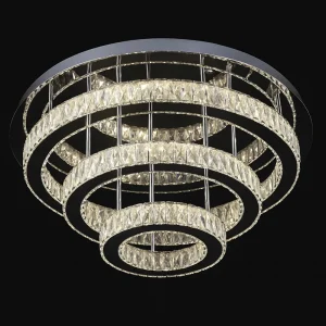 Moderni pyöreä kattokruunu 20-40-60 cm, teräs