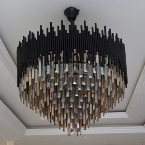 Moderni putkimainen kardimallinen kattokruunu, koko 60