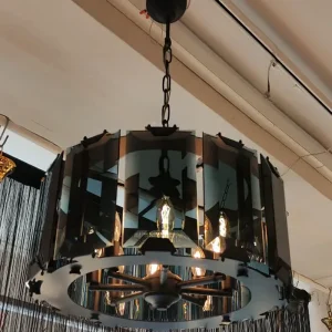 Larisa moderni kattokruunu 50 cm, musta